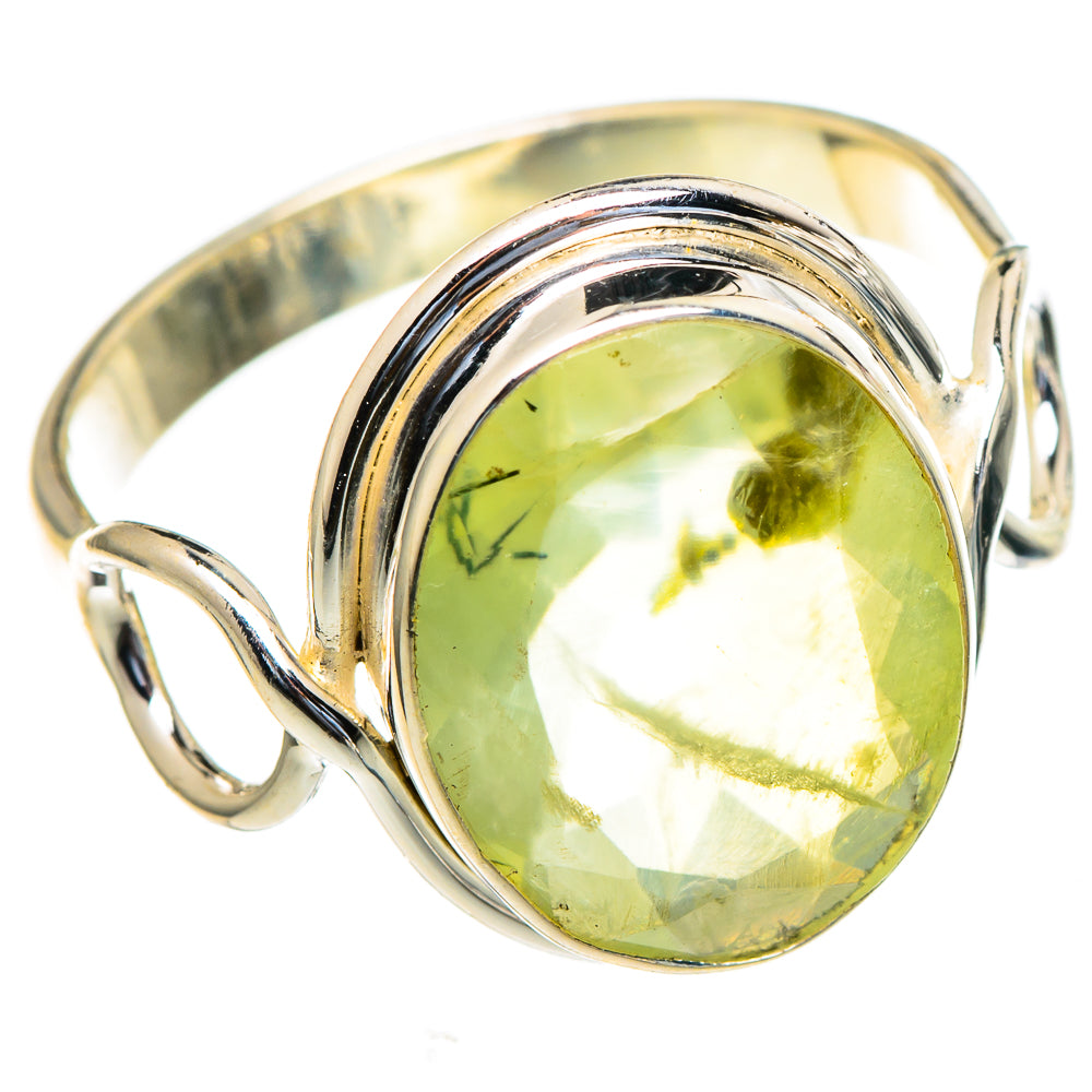 Prehnite Rings handcrafted by Ana Silver Co - RING98151 - Photo 2