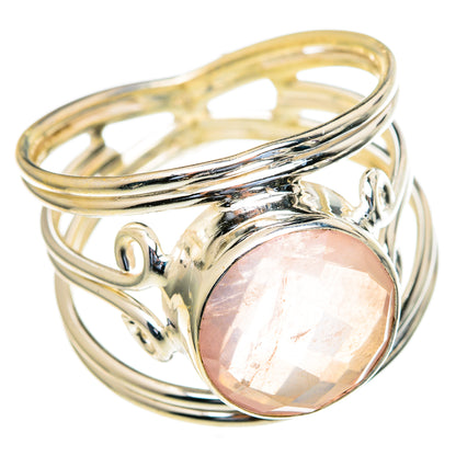 Rose Quartz Rings handcrafted by Ana Silver Co - RING98158