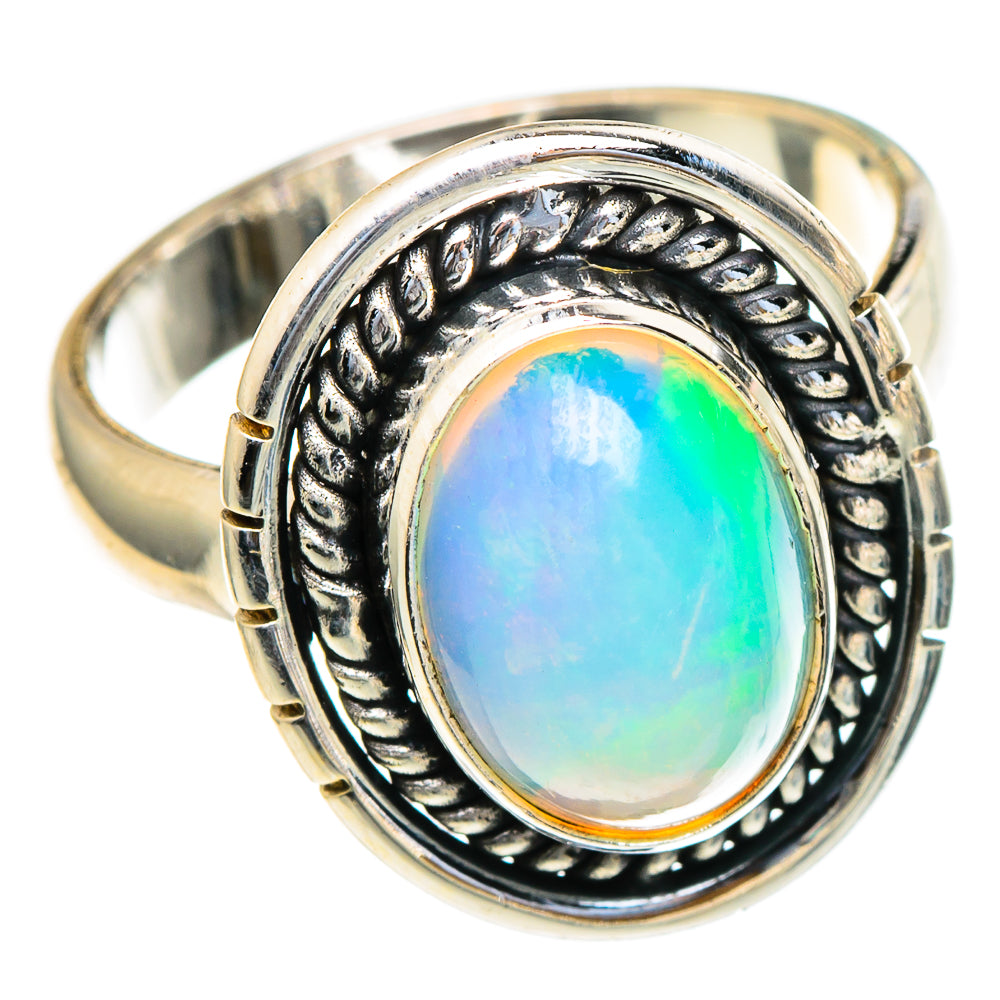 Ethiopian Opal Rings handcrafted by Ana Silver Co - RING98171