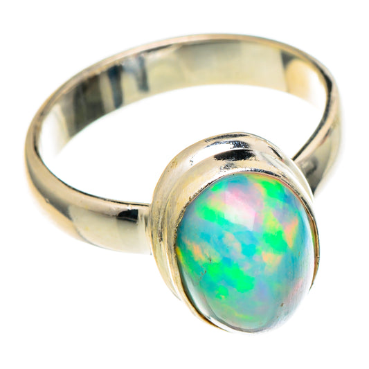 Ethiopian Opal Rings handcrafted by Ana Silver Co - RING98172