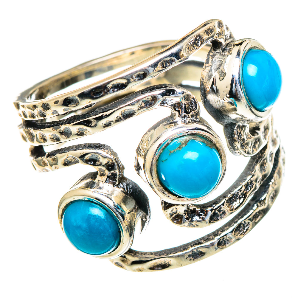 Sleeping Beauty Turquoise Rings handcrafted by Ana Silver Co - RING98176