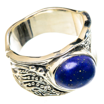 Lapis Lazuli Rings handcrafted by Ana Silver Co - RING98177 - Photo 2