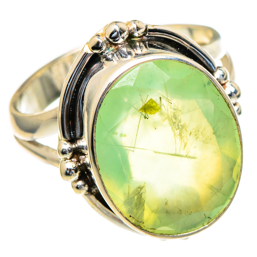 Prehnite Rings handcrafted by Ana Silver Co - RING98184