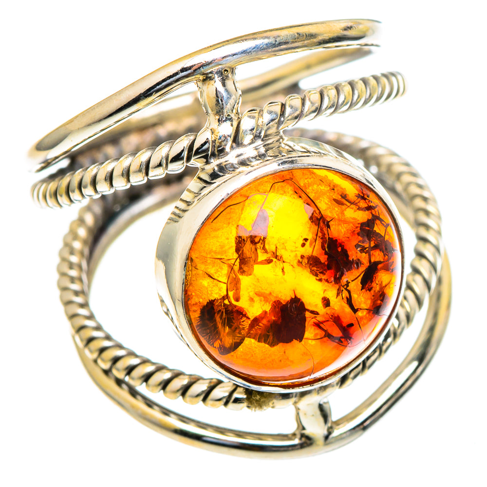 Baltic Amber Rings handcrafted by Ana Silver Co - RING98185