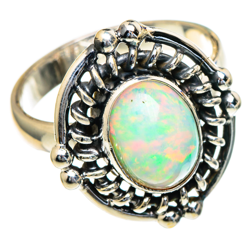 Ethiopian Opal Rings handcrafted by Ana Silver Co - RING98201