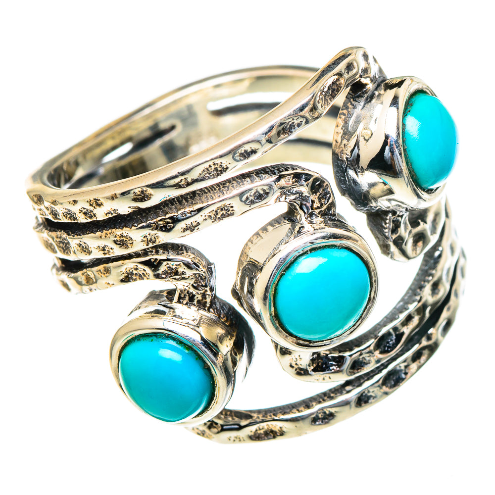 Sleeping Beauty Turquoise Rings handcrafted by Ana Silver Co - RING98203
