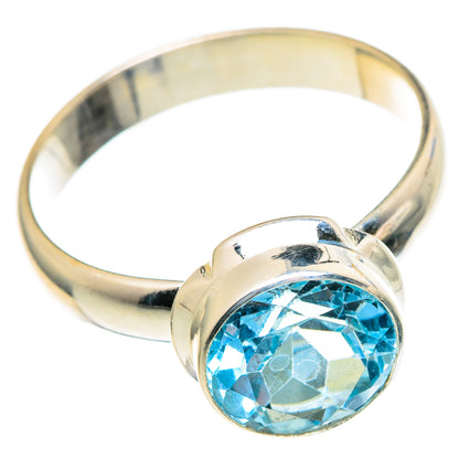 Blue Topaz Rings handcrafted by Ana Silver Co - RING98207 - Photo 2