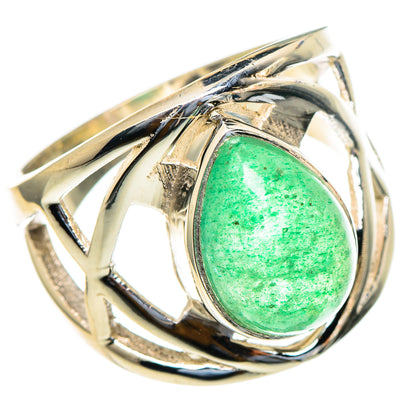 Green Aventurine Rings handcrafted by Ana Silver Co - RING98210
