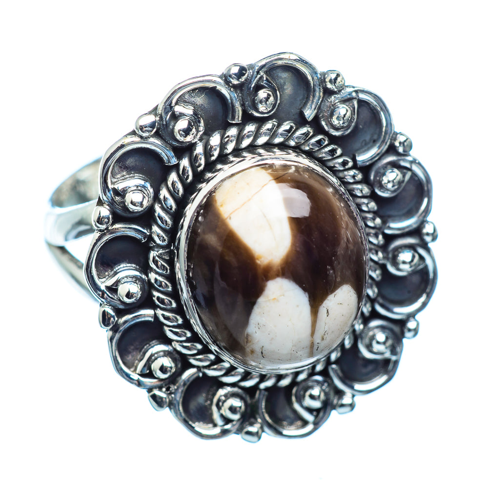 Peanut Wood Jasper Rings handcrafted by Ana Silver Co - RING982207