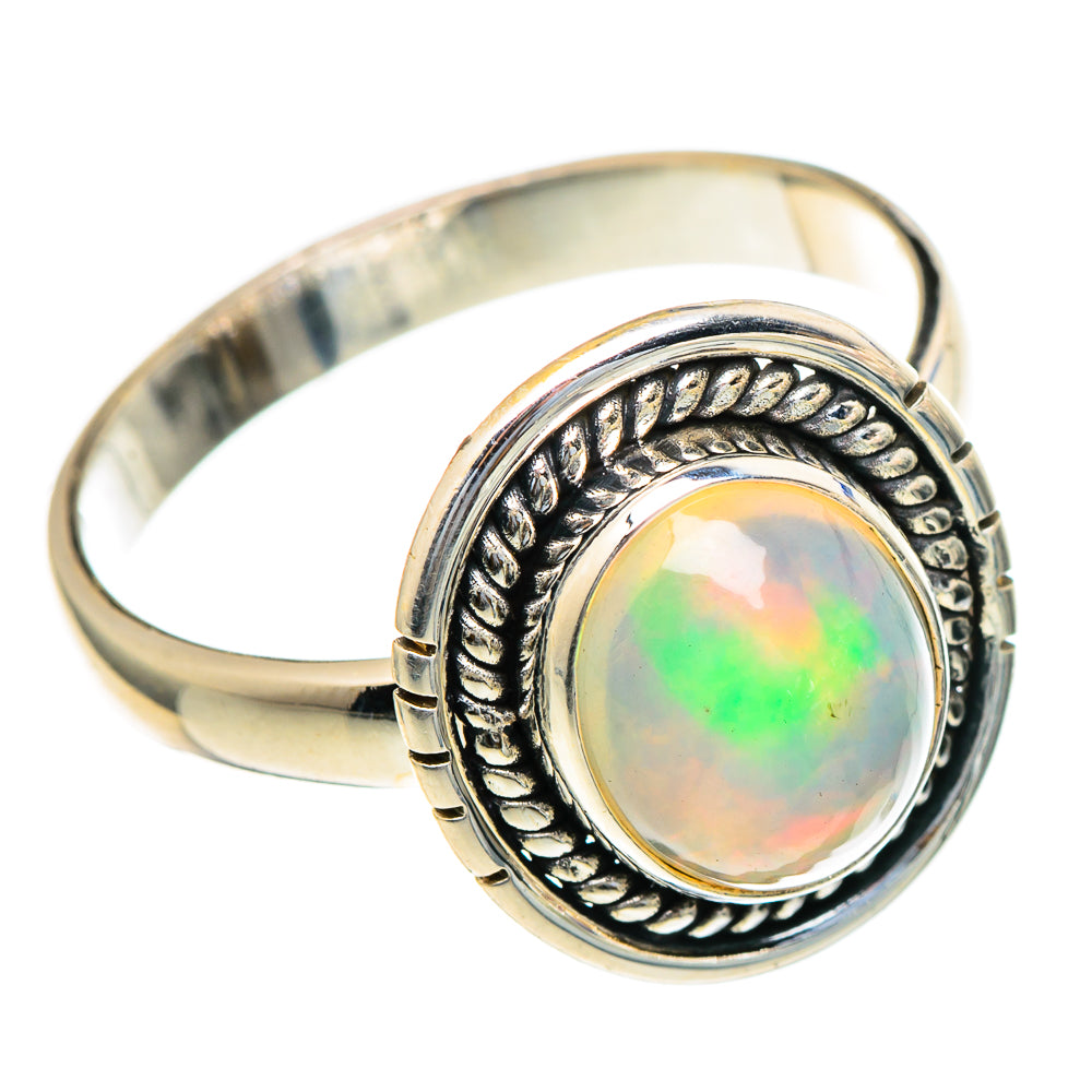 Ethiopian Opal Rings handcrafted by Ana Silver Co - RING98230