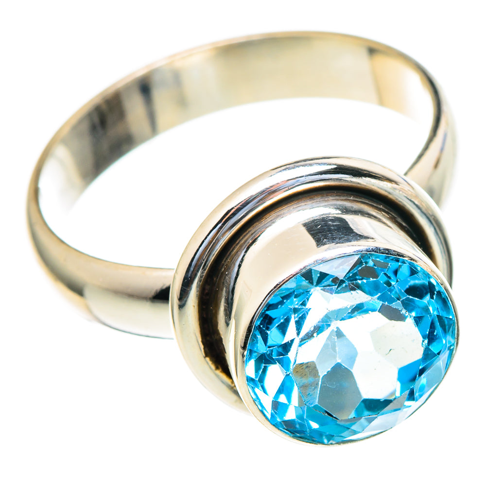 Blue Topaz Rings handcrafted by Ana Silver Co - RING98233
