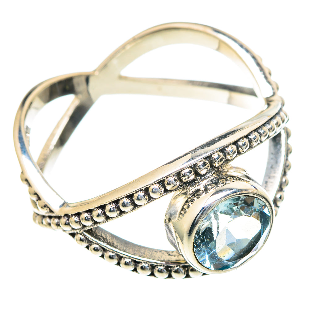 Blue Topaz Rings handcrafted by Ana Silver Co - RING98234