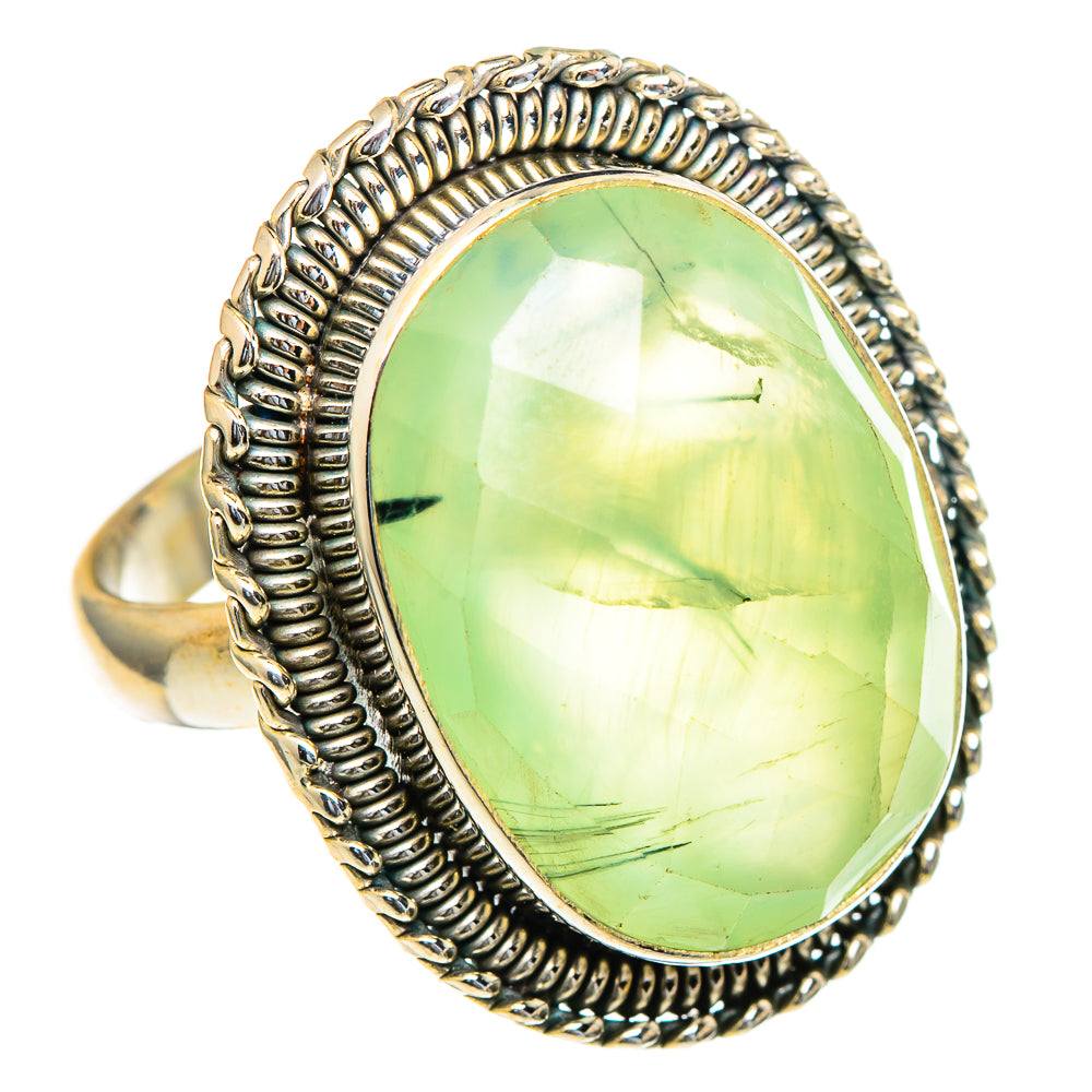 Prehnite Rings handcrafted by Ana Silver Co - RING98245