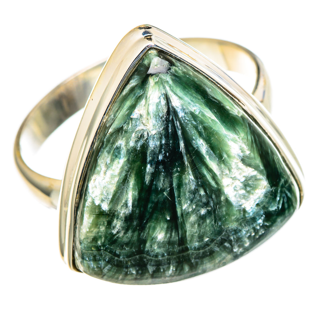 Seraphinite Rings handcrafted by Ana Silver Co - RING98247 - Photo 2