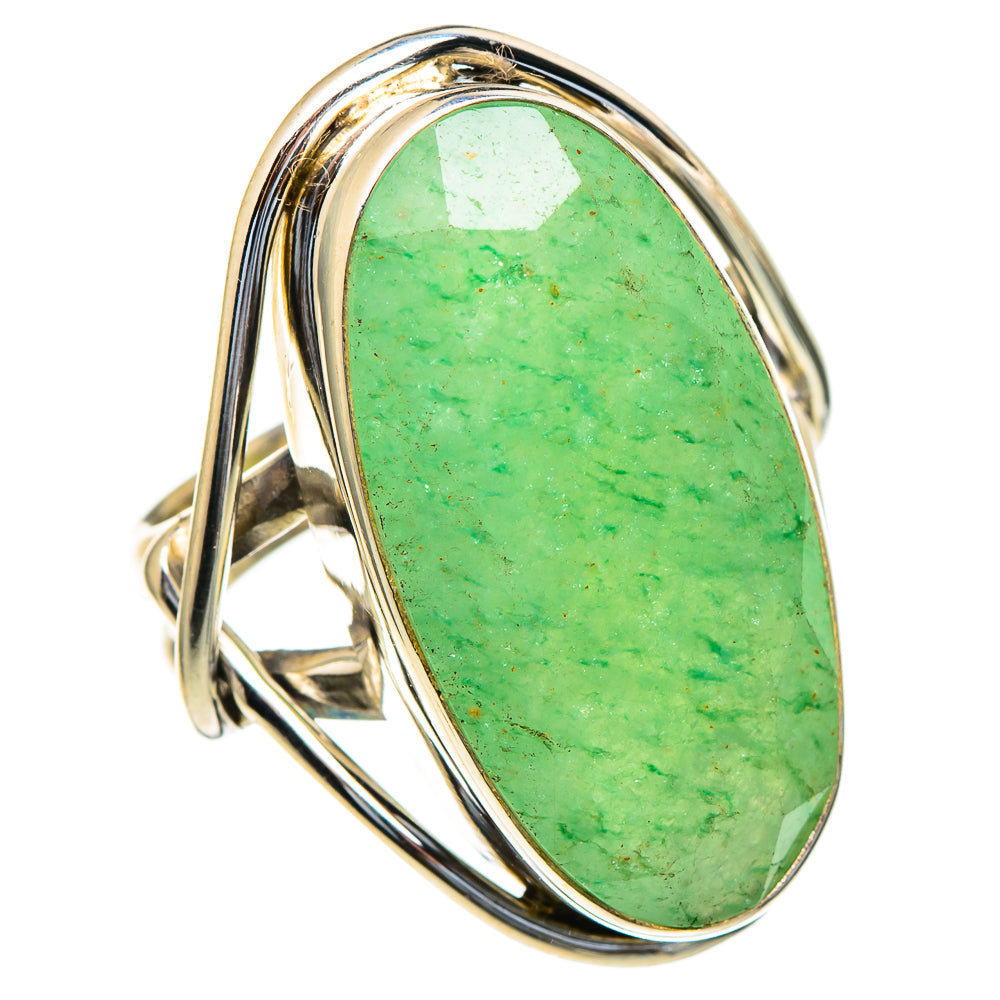 Green Aventurine Rings handcrafted by Ana Silver Co - RING98250