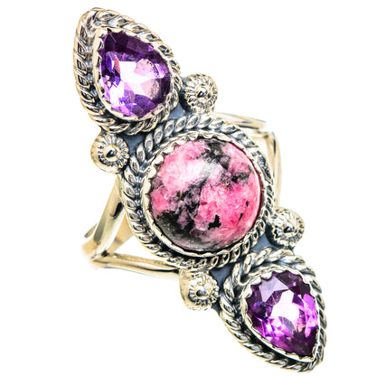 Rhodonite Rings handcrafted by Ana Silver Co - RING98274