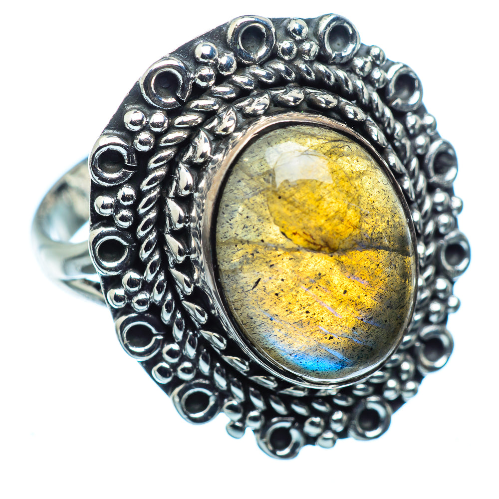 Labradorite Rings handcrafted by Ana Silver Co - RING982765