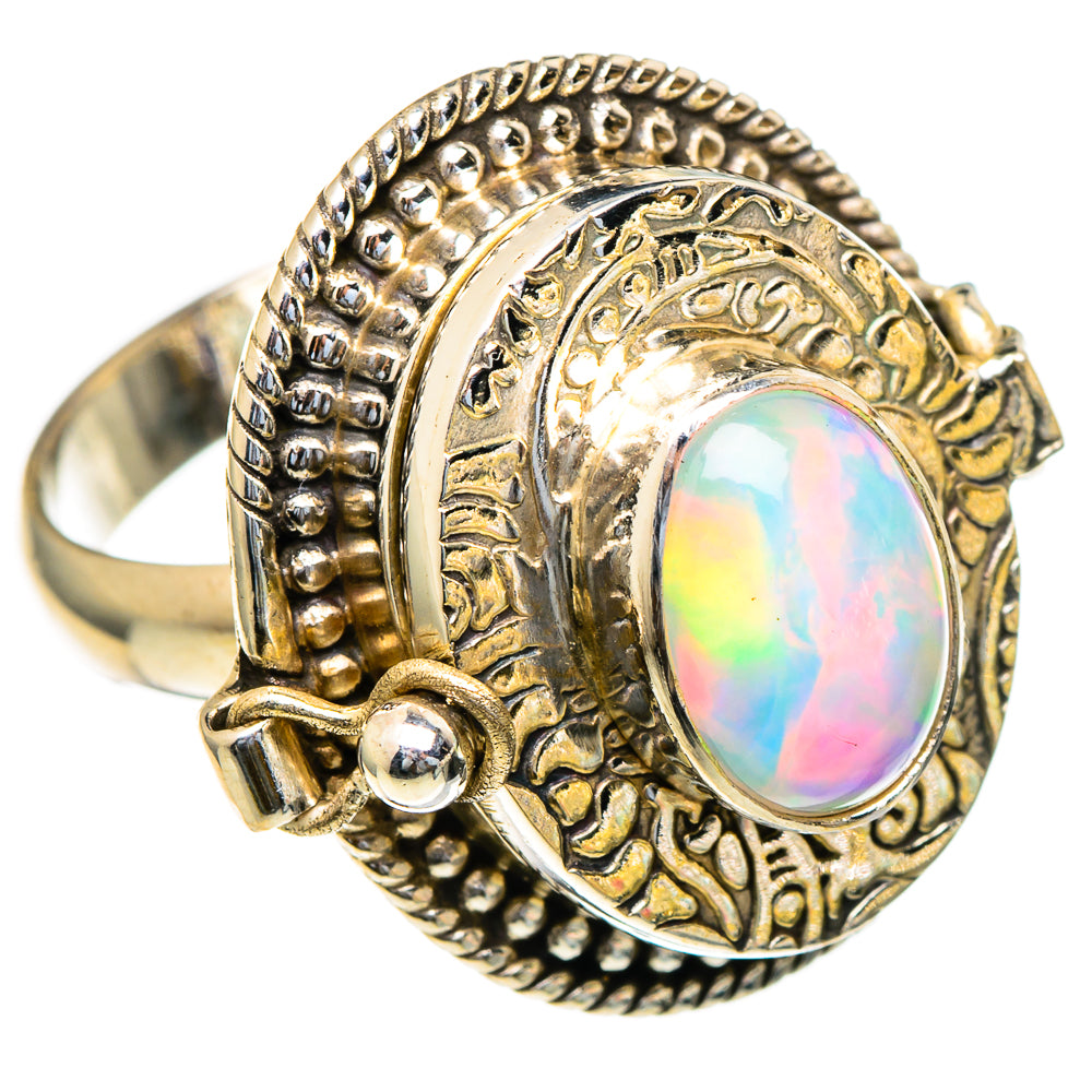 Ethiopian Opal Rings handcrafted by Ana Silver Co - RING98277 - Photo 2