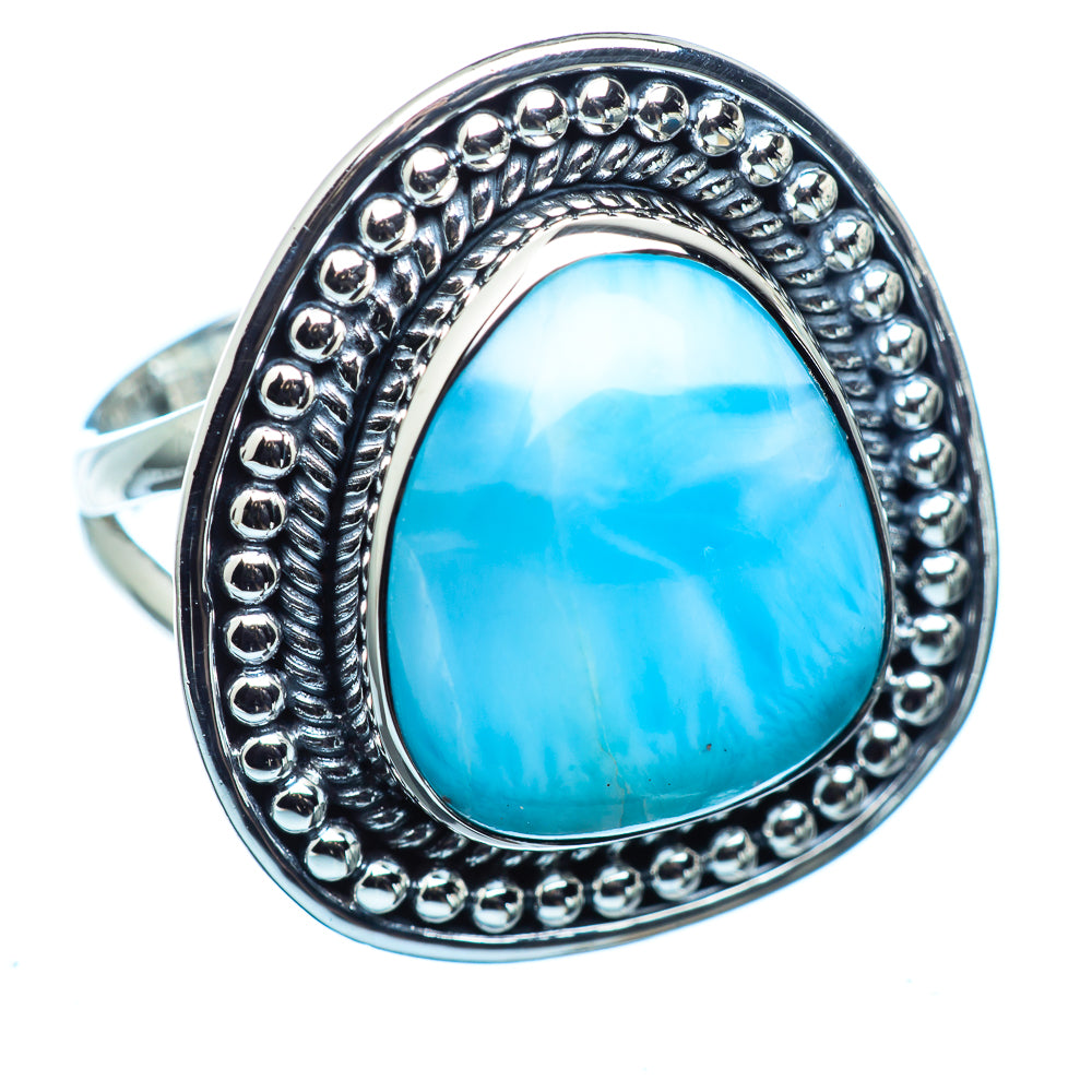 Larimar Rings handcrafted by Ana Silver Co - RING982777