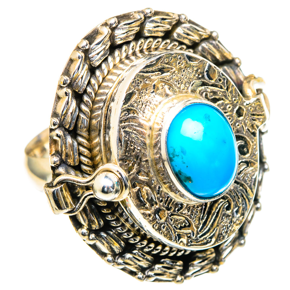 Tibetan Turquoise Rings handcrafted by Ana Silver Co - RING98287