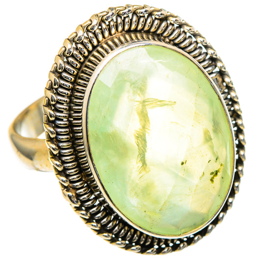 Prehnite Rings handcrafted by Ana Silver Co - RING98289 - Photo 2