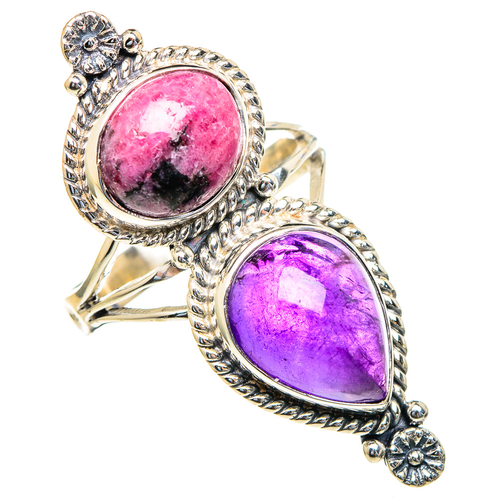 Rhodonite Rings handcrafted by Ana Silver Co - RING98297