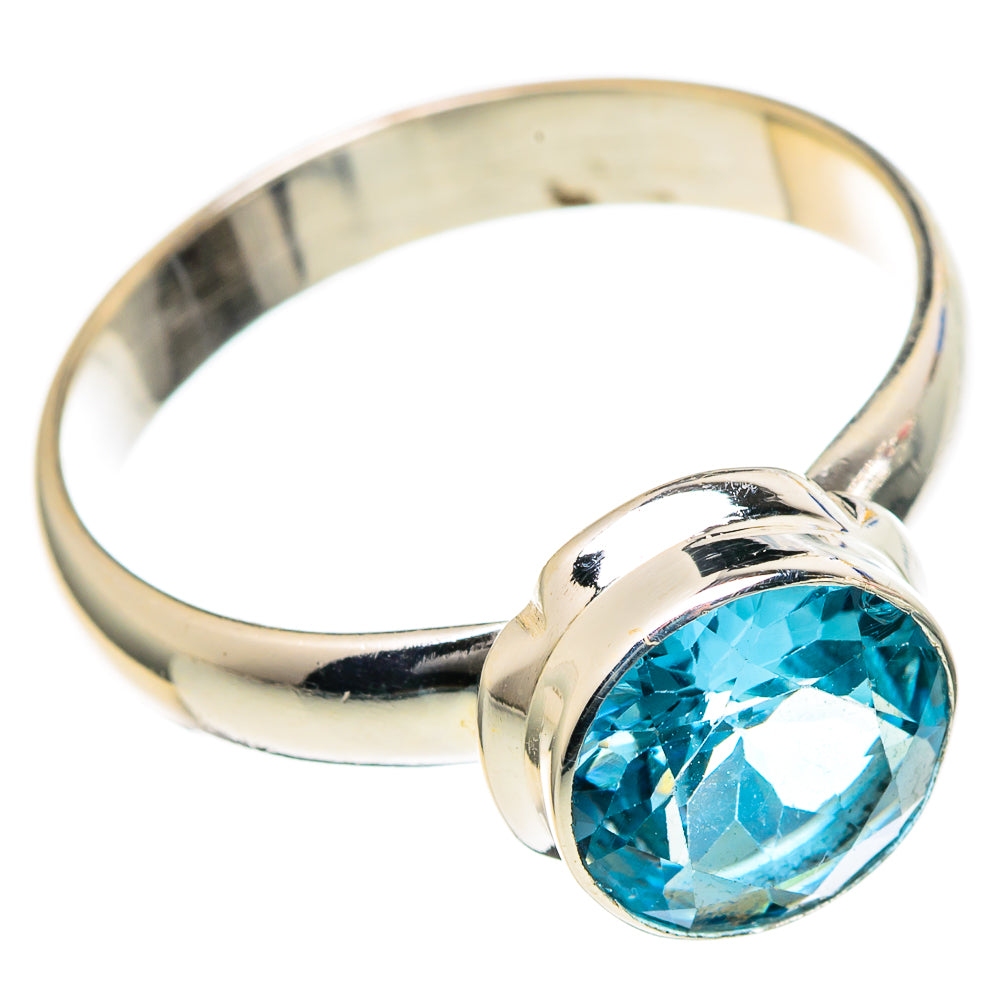 Blue Topaz Rings handcrafted by Ana Silver Co - RING98301 - Photo 2