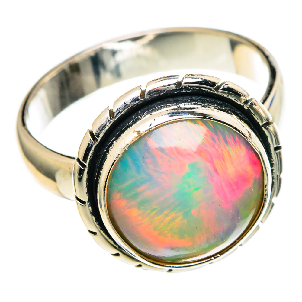 Ethiopian Opal Rings handcrafted by Ana Silver Co - RING98334