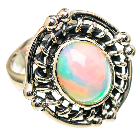 Ethiopian Opal Rings handcrafted by Ana Silver Co - RING98336