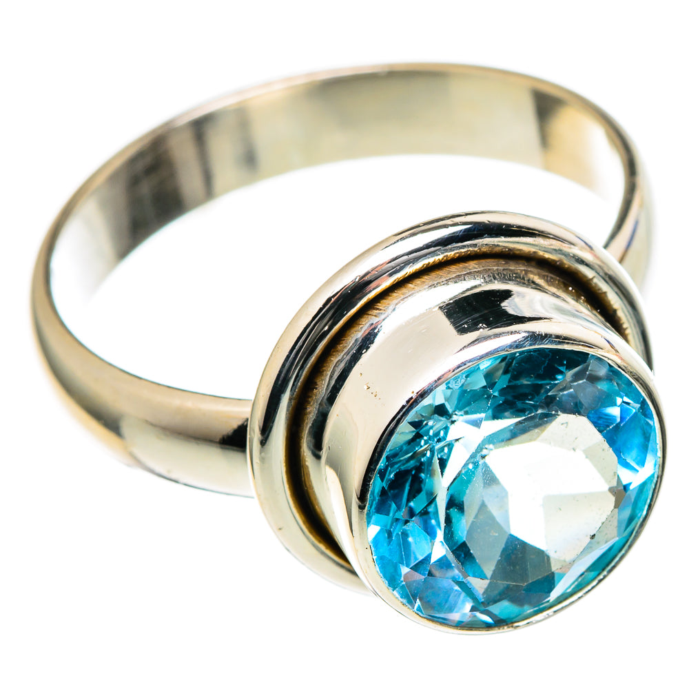 Blue Topaz Rings handcrafted by Ana Silver Co - RING98339