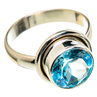 Blue Topaz Rings handcrafted by Ana Silver Co - RING98339