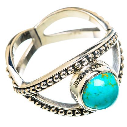 Tibetan Turquoise Rings handcrafted by Ana Silver Co - RING98343