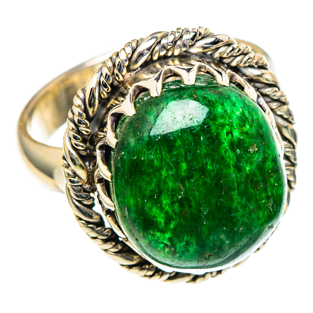 Green Aventurine Rings handcrafted by Ana Silver Co - RING98345