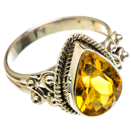 Mandarin Citrine Rings handcrafted by Ana Silver Co - RING98350