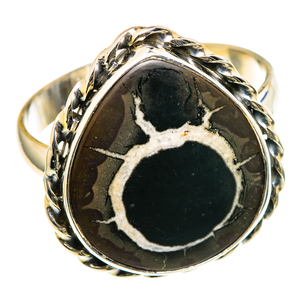 Septarian Geode Rings handcrafted by Ana Silver Co - RING98368