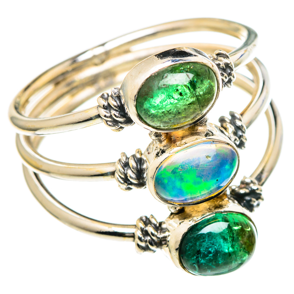 Ethiopian Opal Rings handcrafted by Ana Silver Co - RING98373