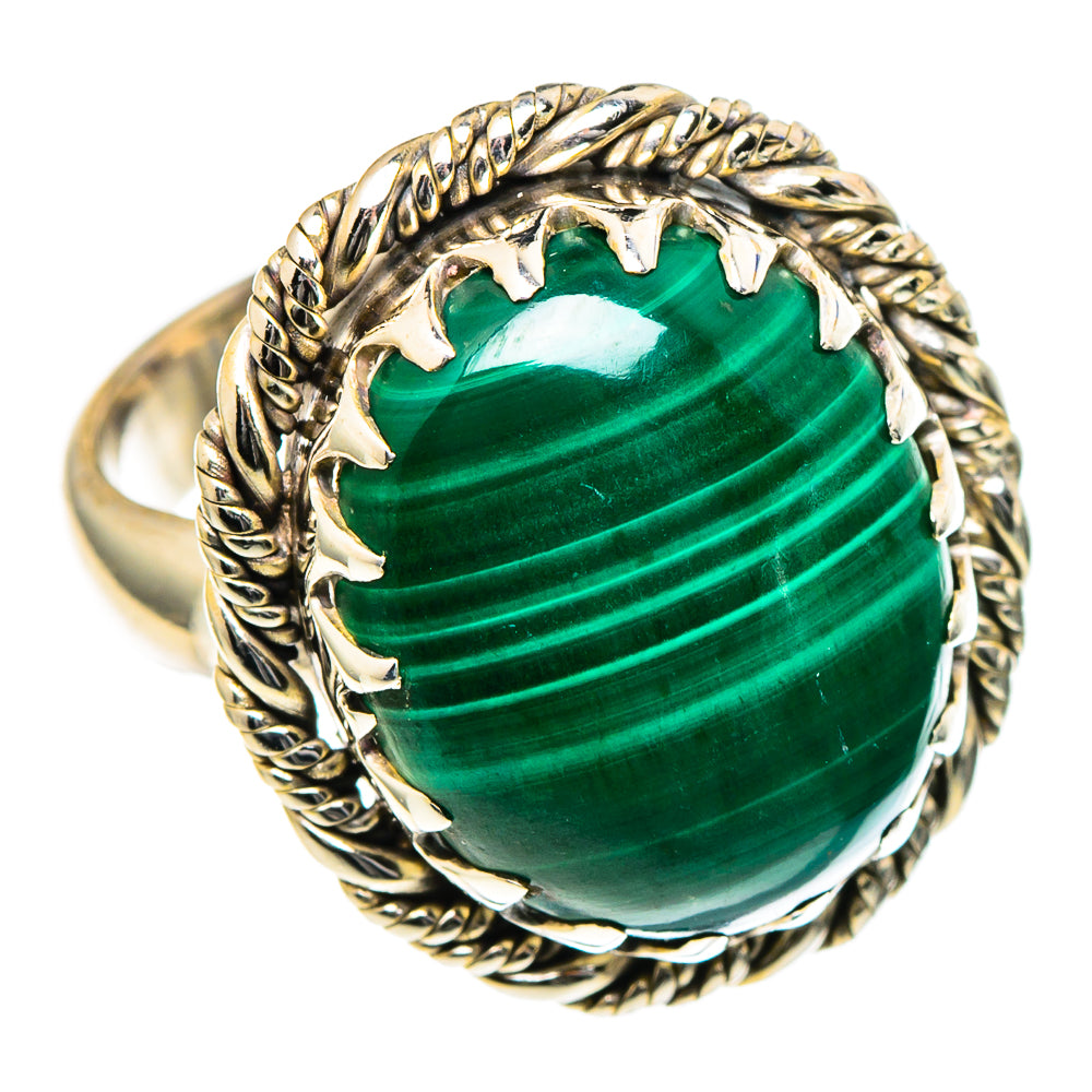 Malachite Rings handcrafted by Ana Silver Co - RING98385