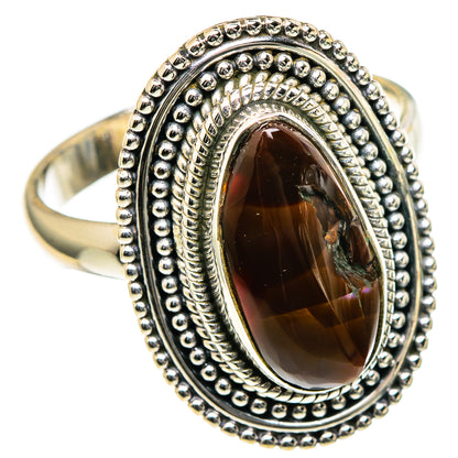 Mexican Fire Agate Rings handcrafted by Ana Silver Co - RING98388
