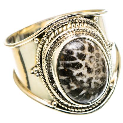 Stingray Coral Rings handcrafted by Ana Silver Co - RING98407