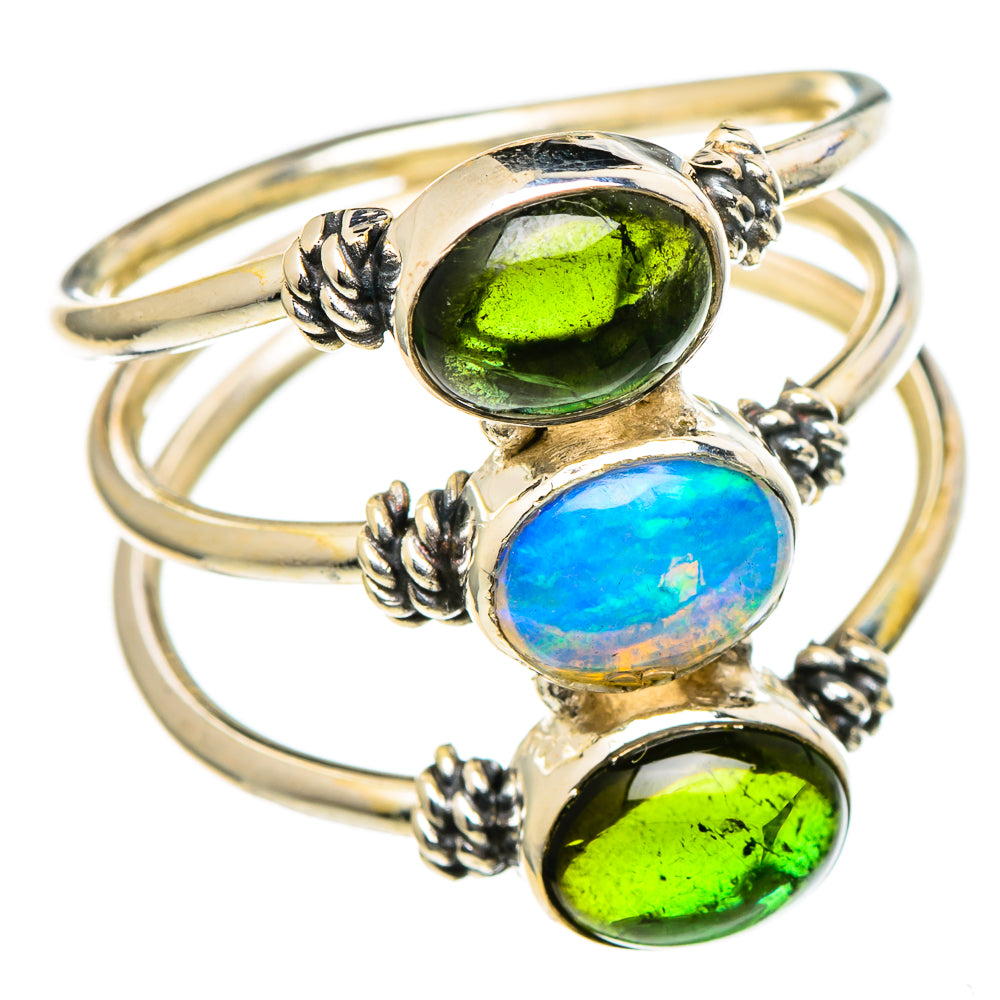 Ethiopian Opal Rings handcrafted by Ana Silver Co - RING98412
