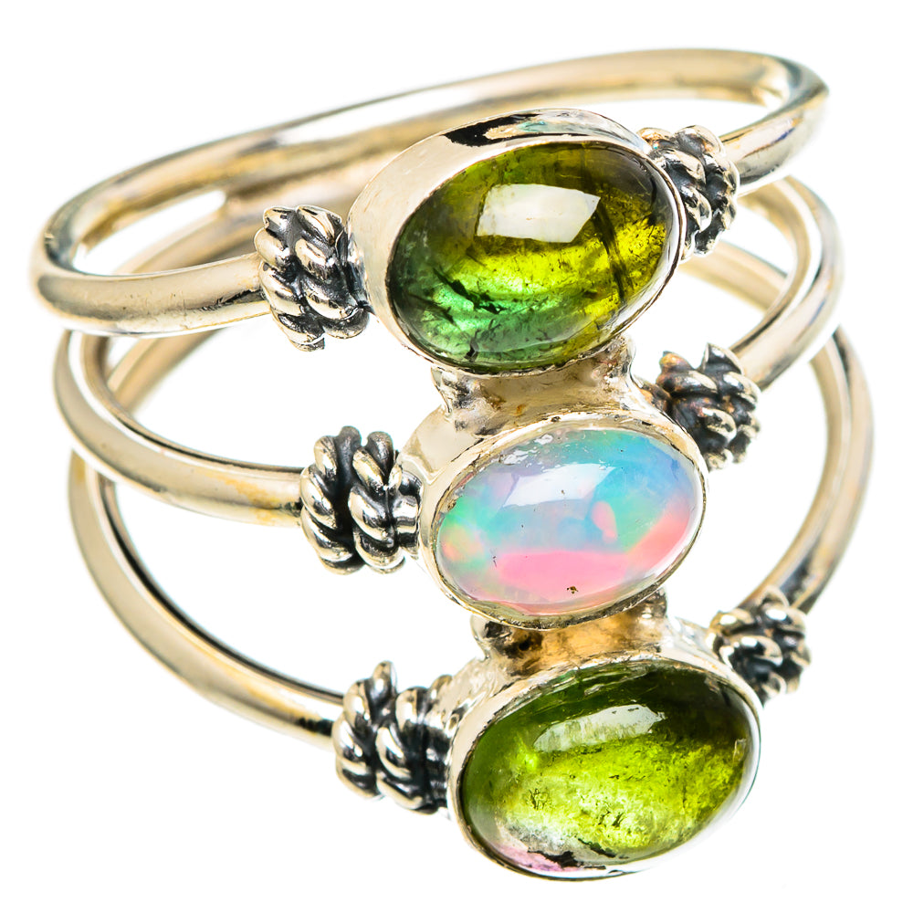 Ethiopian Opal Rings handcrafted by Ana Silver Co - RING98414