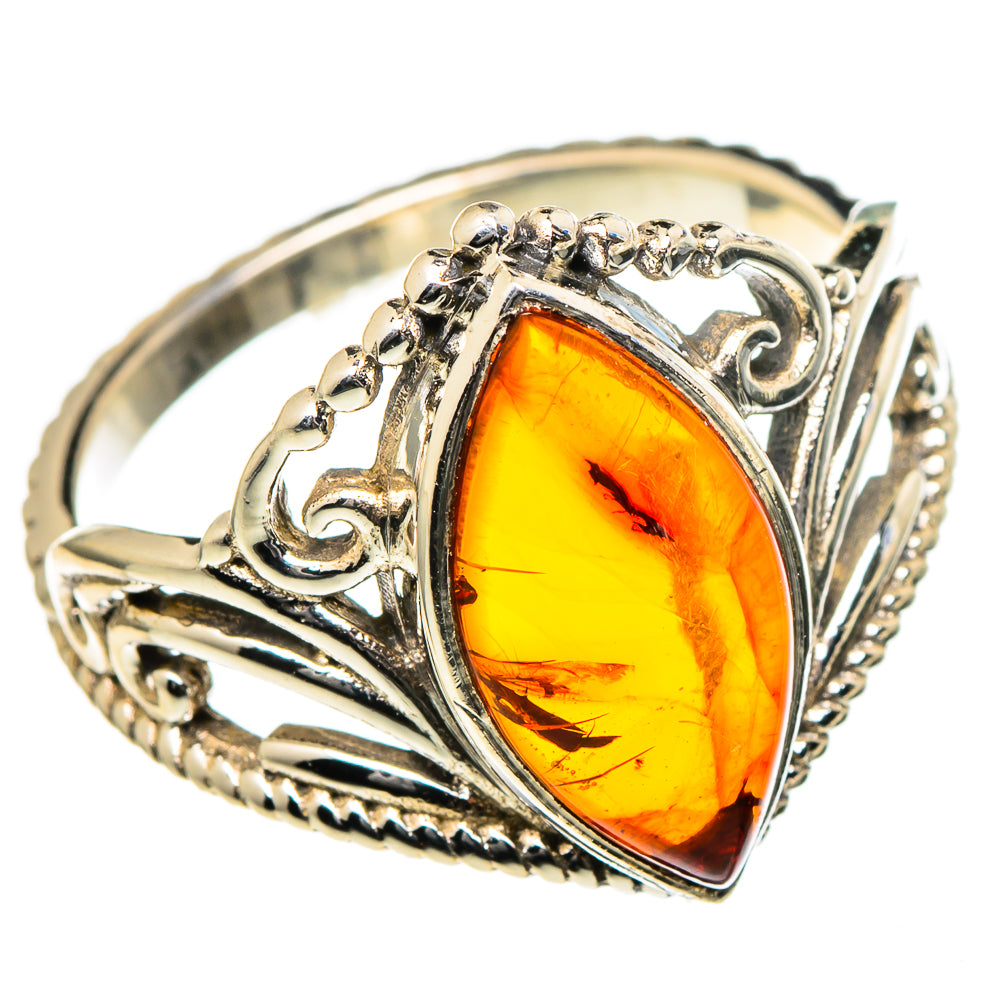 Baltic Amber Rings handcrafted by Ana Silver Co - RING98429