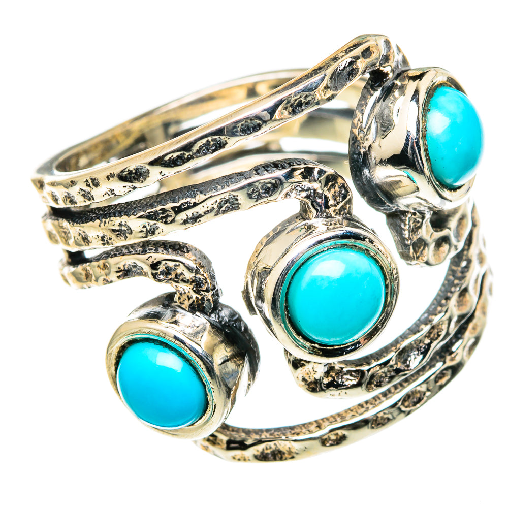 Sleeping Beauty Turquoise Rings handcrafted by Ana Silver Co - RING98452