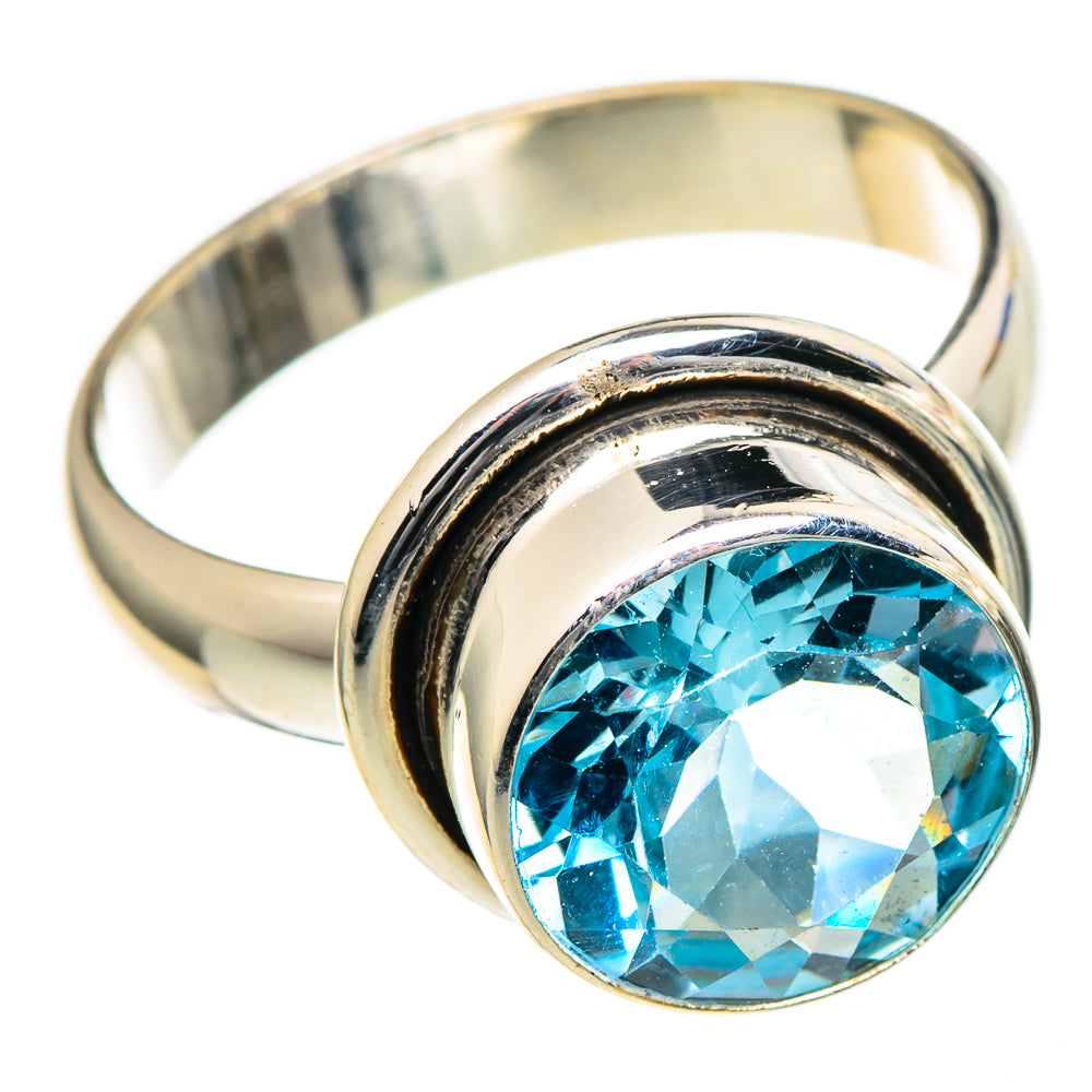 Blue Topaz Rings handcrafted by Ana Silver Co - RING98454 - Photo 2