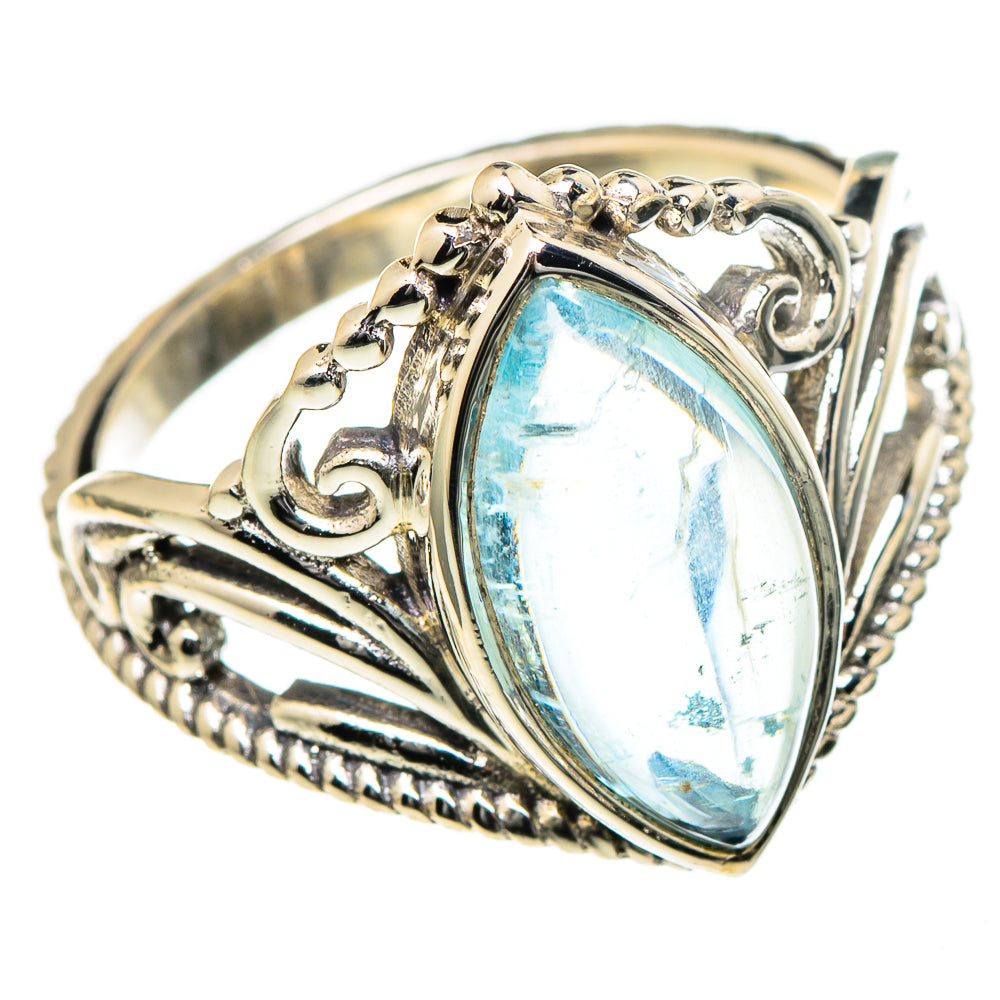 Aquamarine Rings handcrafted by Ana Silver Co - RING98455