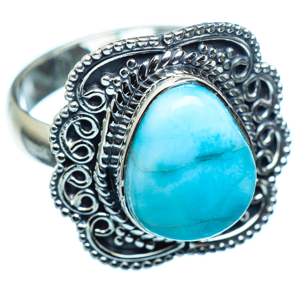 Larimar Rings handcrafted by Ana Silver Co - RING984777