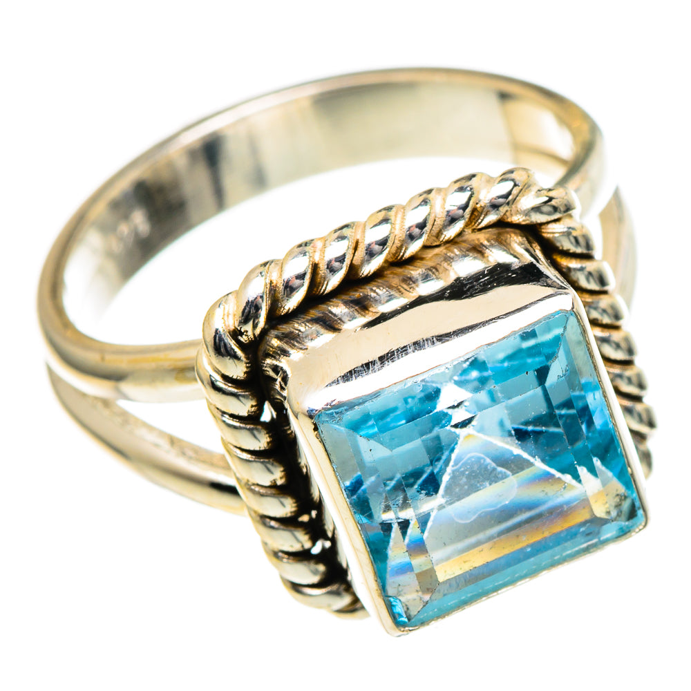 Blue Topaz Rings handcrafted by Ana Silver Co - RING98485 - Photo 2