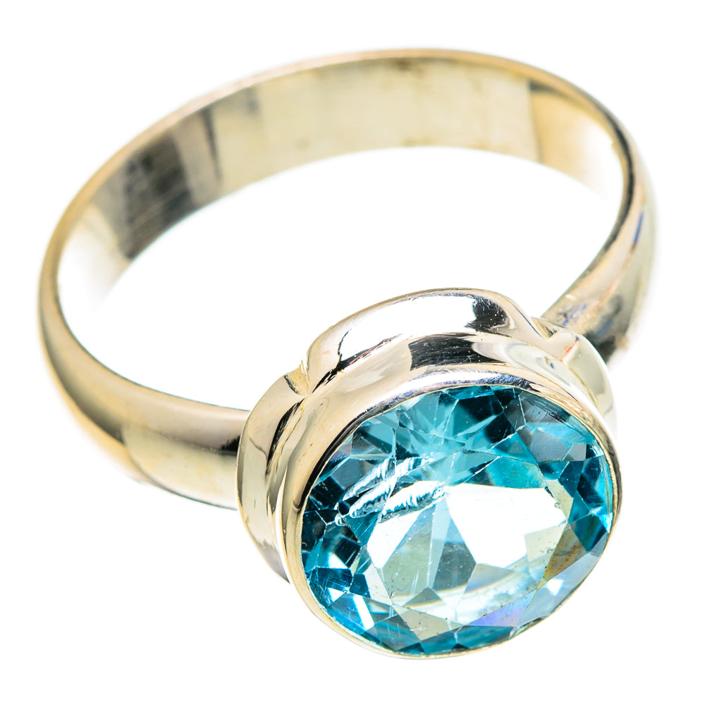 Blue Topaz Rings handcrafted by Ana Silver Co - RING98486