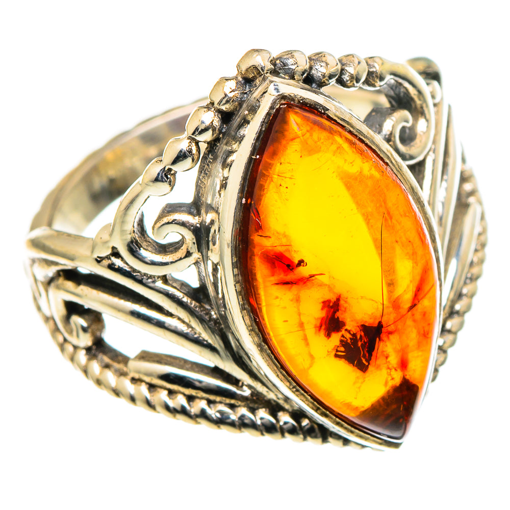 Baltic Amber Rings handcrafted by Ana Silver Co - RING98493