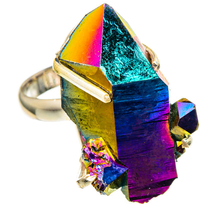 Titanium Sunshine Druzy Rings handcrafted by Ana Silver Co - RING98514